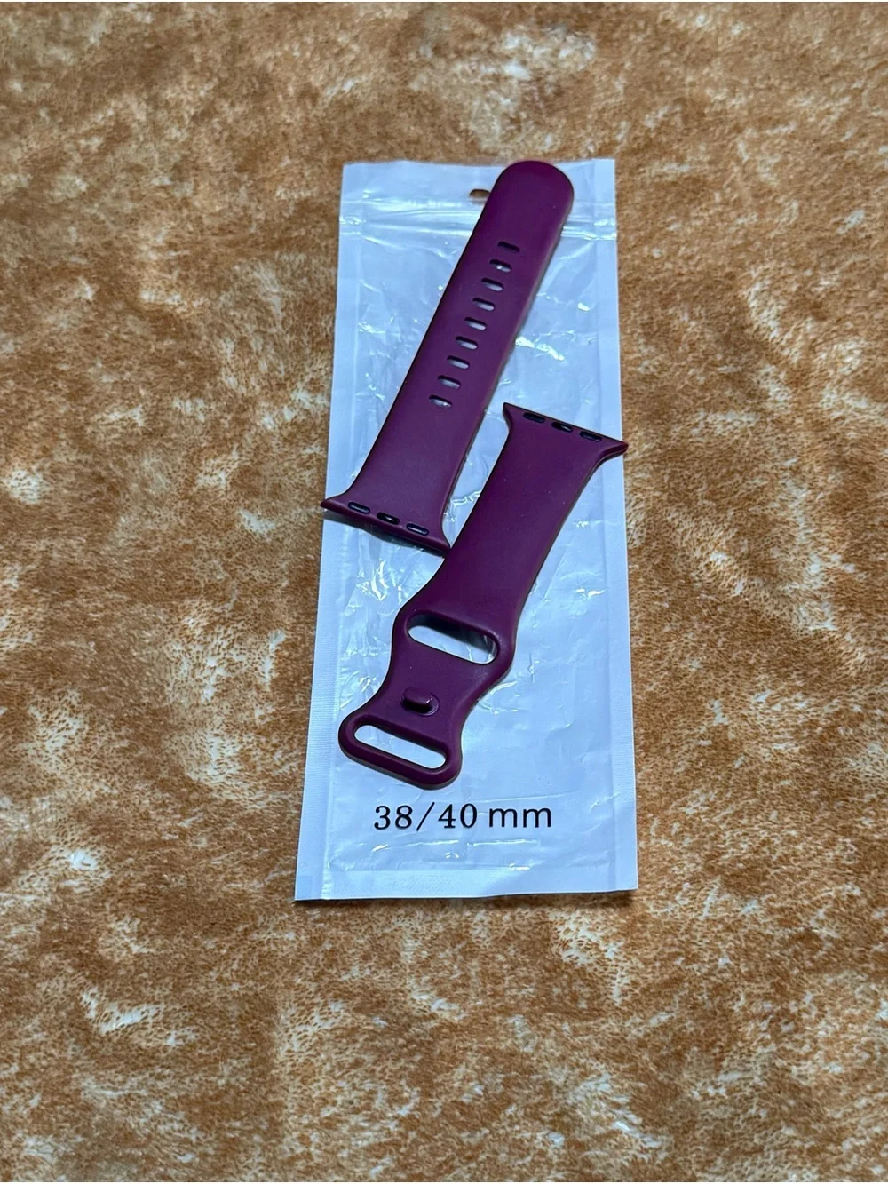 38/40mm Purple Silicone Apple Watch Band - Compatible Smartwatch Strap